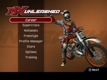 MX Unleashed screen shot title